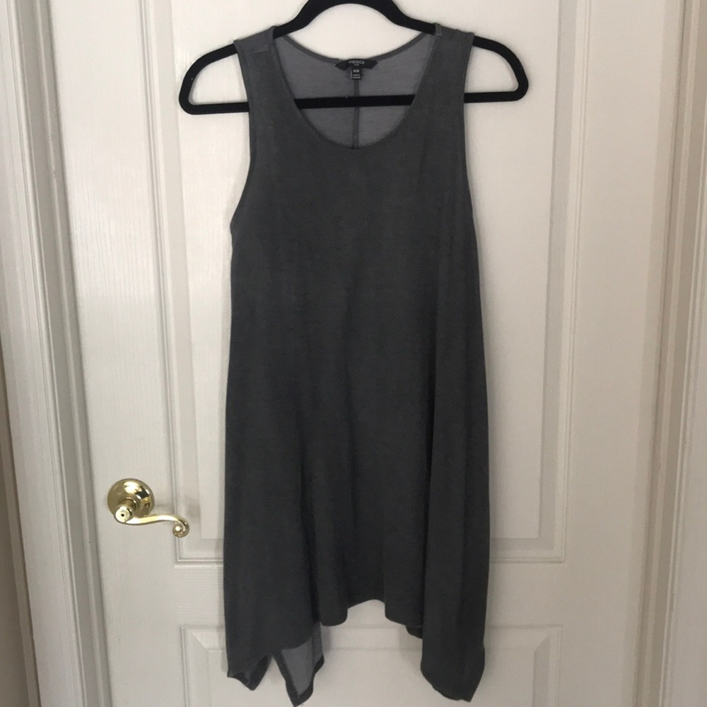 Grey Sleeveless T-Shirt Dress